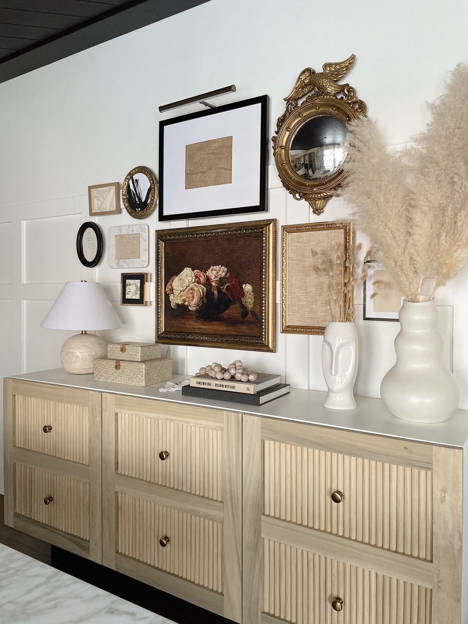 DIY FLUTED CREDENZA